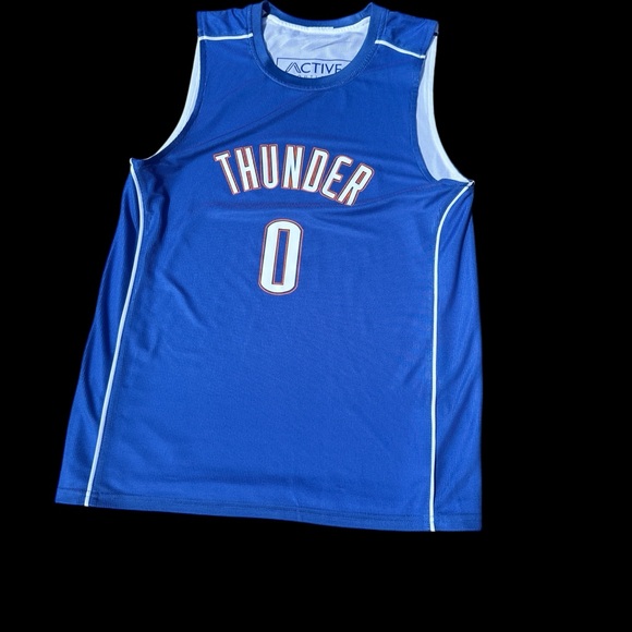 Thunder JERSEY Active Outlet reversible blue white orange jersey number 0 size S - Picture 1 of 10